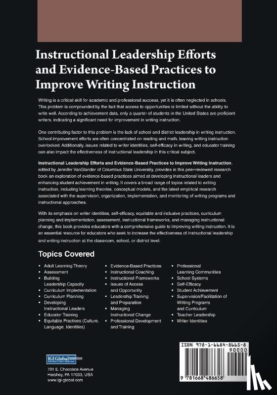  - Instructional Leadership Efforts and Evidence-Based Practices to Improve Writing Instruction