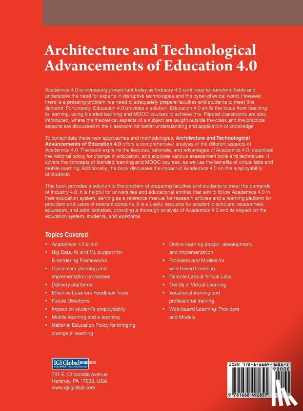  - Architecture and Technological Advancements of Education 4.0