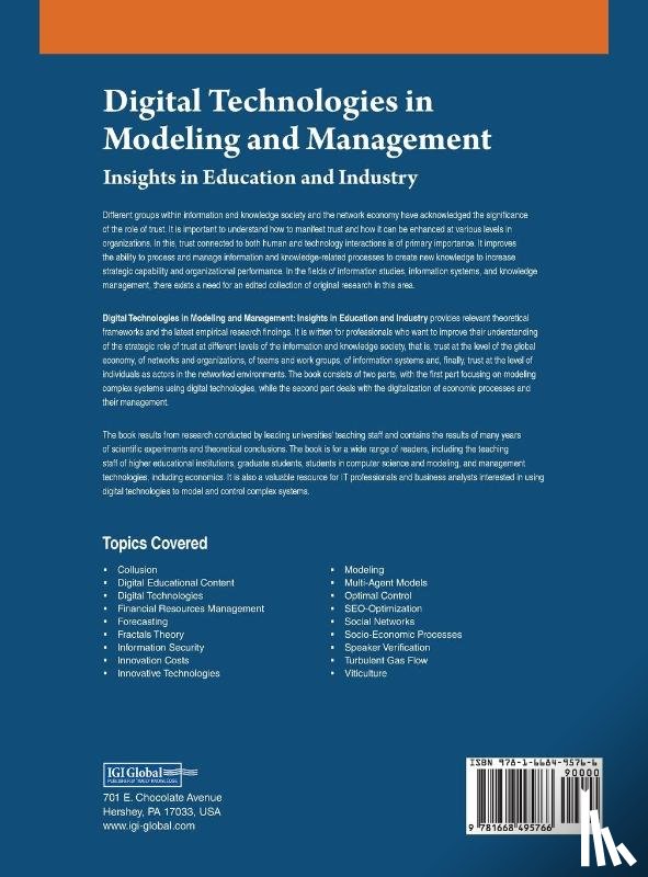  - Digital Technologies in Modeling and Management: Insights in Education and Industry