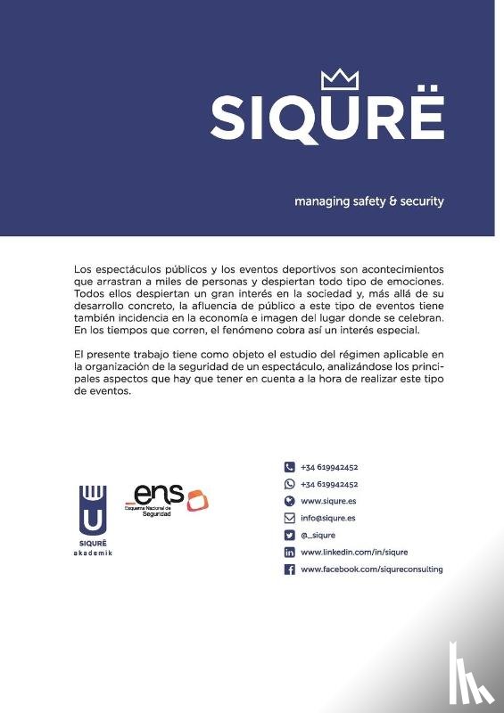 Safety & Security, Siqure - Seguridad en Eventos Deportivos y Espectaculos Publicos