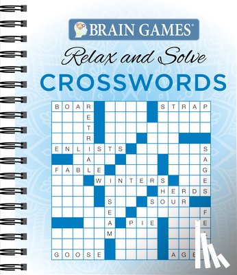 Publications International Ltd - Brain Games - Relax and Solve: Crosswords (Blue)