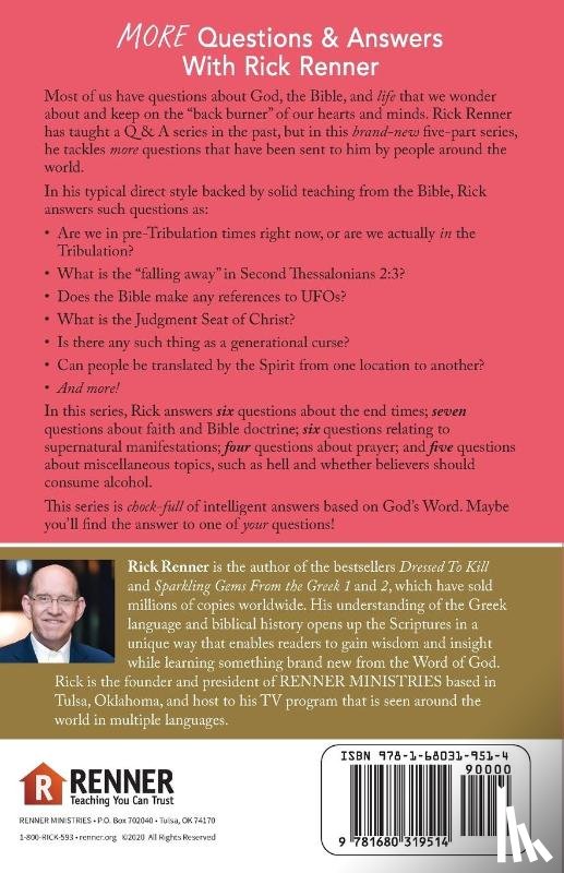 Renner, Rick - More Questions and Answers With Rick Renner Study Guide