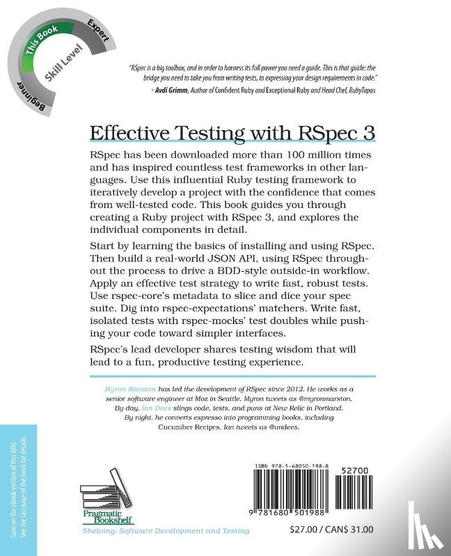 Marston, Myron, Des, Ian - Effective Testing with RSpec 3