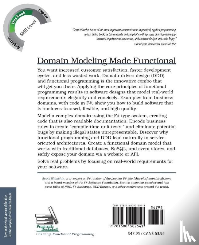 Wlaschin, Scott - Domain Modeling Made Functional : Pragmatic Programmers