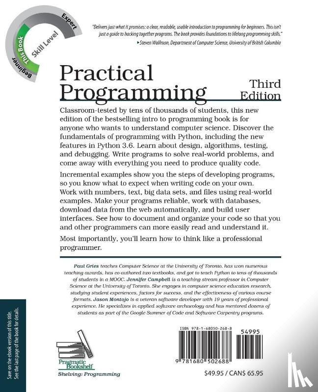 Gries, Paul, Campbell, Jennifer, Montojo, Jason - Practical Programming, 3e