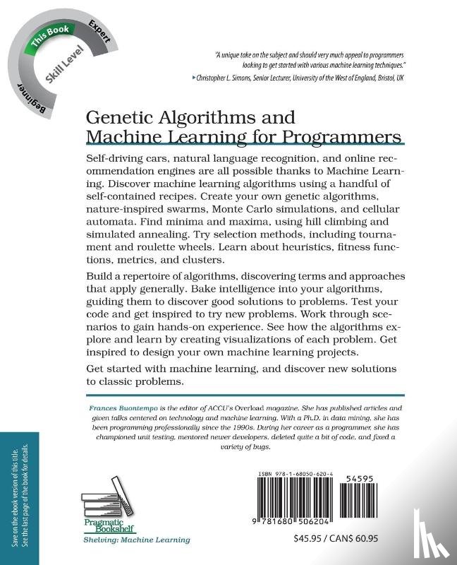 Buontempo, Frances - Genetic Algorithms and Machine Learning for Programmers