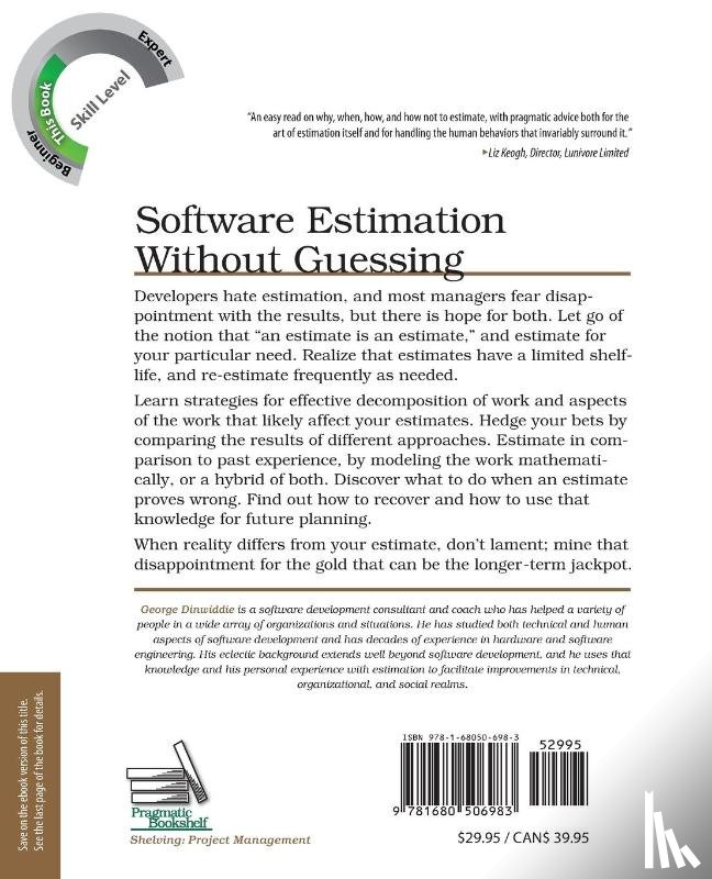 Dinwiddie, George - Software Estimation Without Guessing