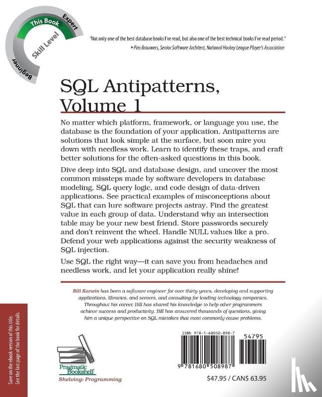 Karwin, Bill - SQL Antipatterns, Volume 1