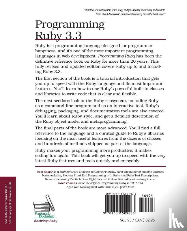 Rappin, Noel - Programming Ruby 3.2