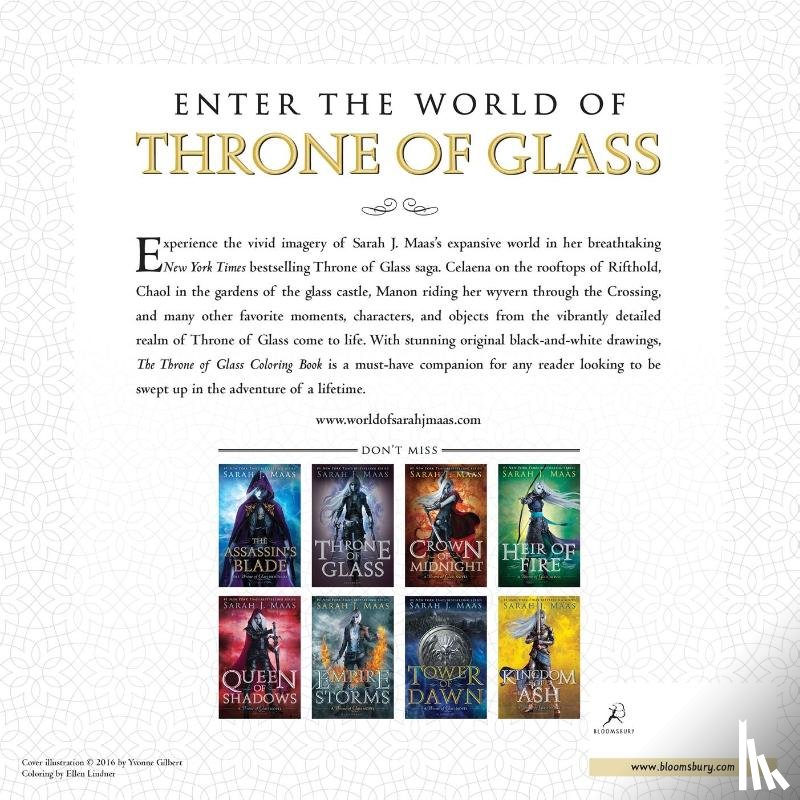 Maas, Sarah J - Maas, S: Throne of Glass Coloring Book