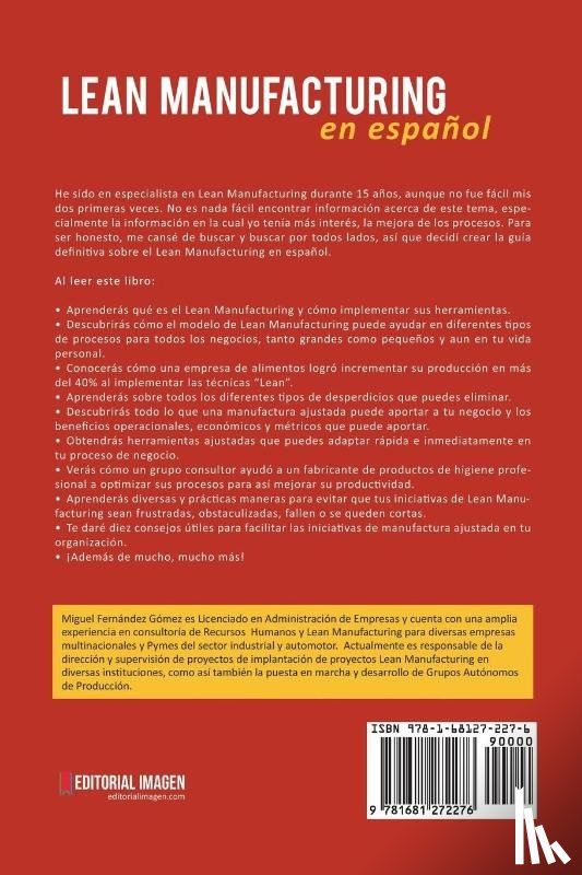 Gomez, Miguel Fernandez - Lean Manufacturing En Espanol