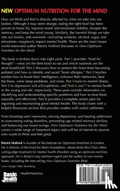 Holford, Patrick - New Optimum Nutrition for the Mind