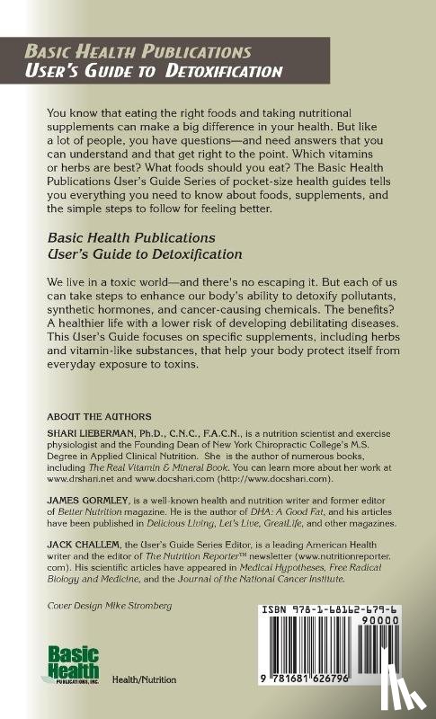 Lieberman, Dr. Shari, Gormley, James J. - User's Guide to Detoxification