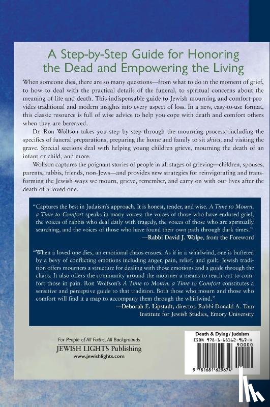 Wolfson, Dr. Ron - A Time To Mourn, a Time To Comfort (2nd Edition)