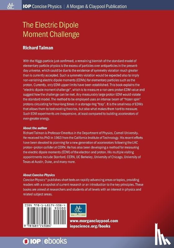 Talman, Richard - The Electric Dipole Moment Challenge