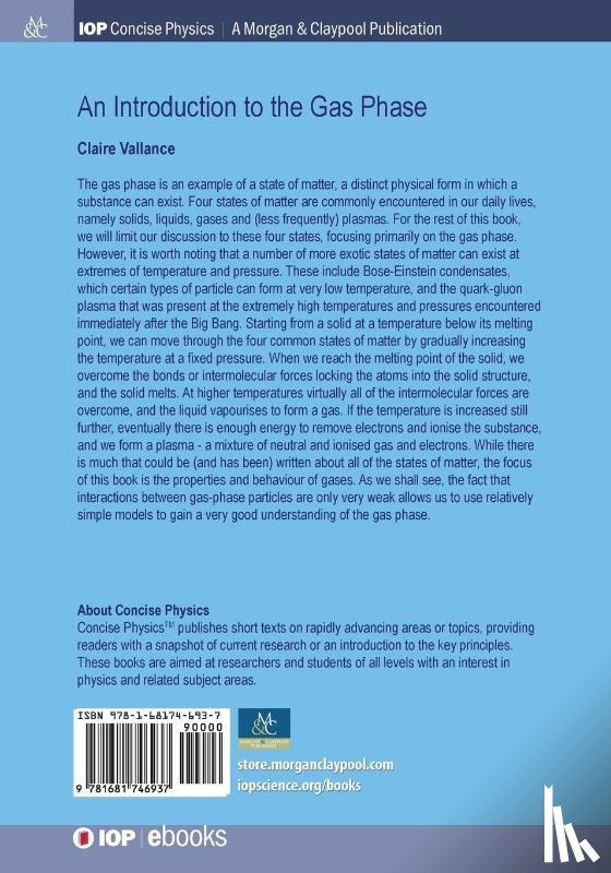 Vallance, Claire - An Introduction to the Gas Phase