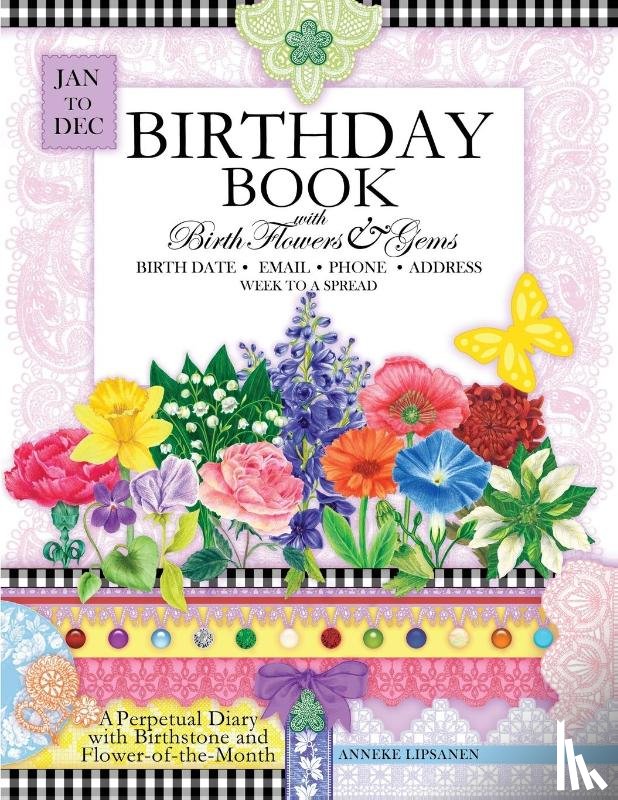 Lipsanen, Anneke - Birthday Book with Birth Flowers and Gems