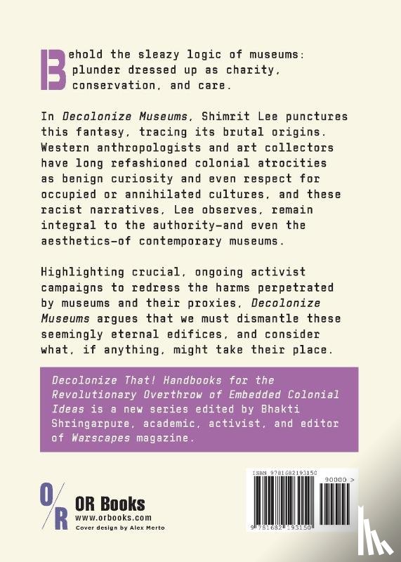 Lee, Shimrit - Decolonize Museums