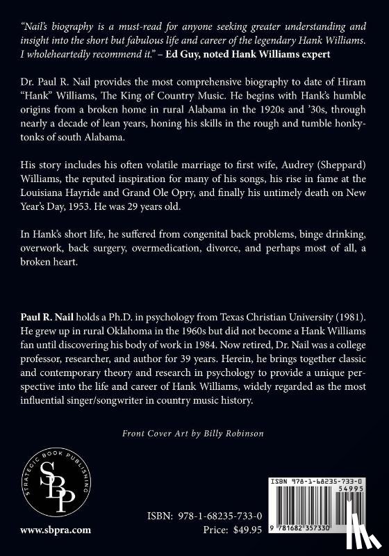 Nail, Paul R. - A Psychological Biography of Hiram "Hank" Williams