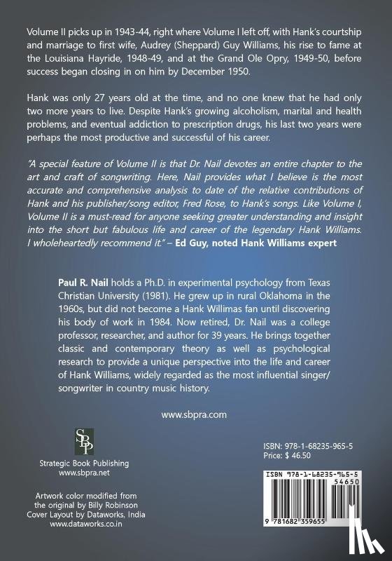 Nail, Paul R. - A Psychological Biography of Hiram "Hank" Williams