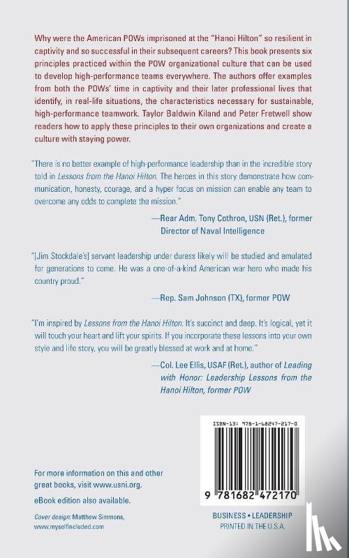 Kiland, Taylor B., Fretwell, Peter, London, Estate of Jack, Stockdale, James B. - Lessons from the Hanoi Hilton