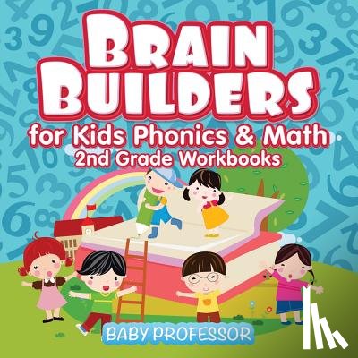 Baby Professor - Brain Builders for Kids Phonics & Math 2nd Grade Workbooks
