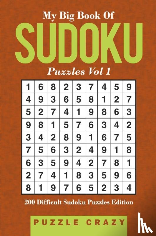 Puzzle Crazy - My Big Book Of Soduku Puzzles Vol 1