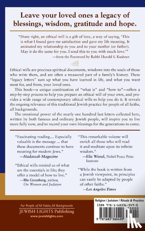  - Ethical Wills & How to Prepare Them (2nd Edition)