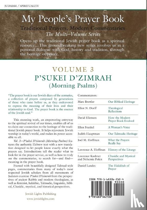  - My People's Prayer Book Vol 3