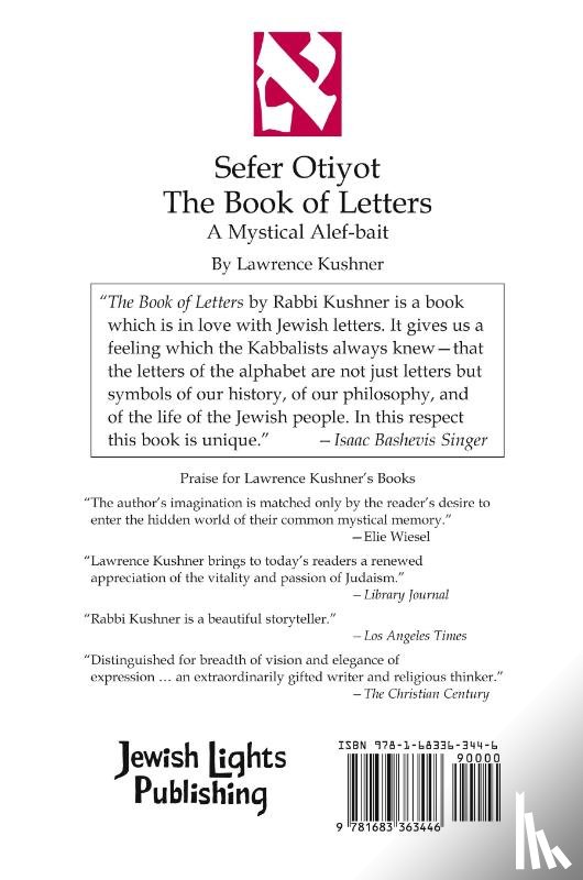 Kushner, Rabbi Lawrence - The Book of Letters