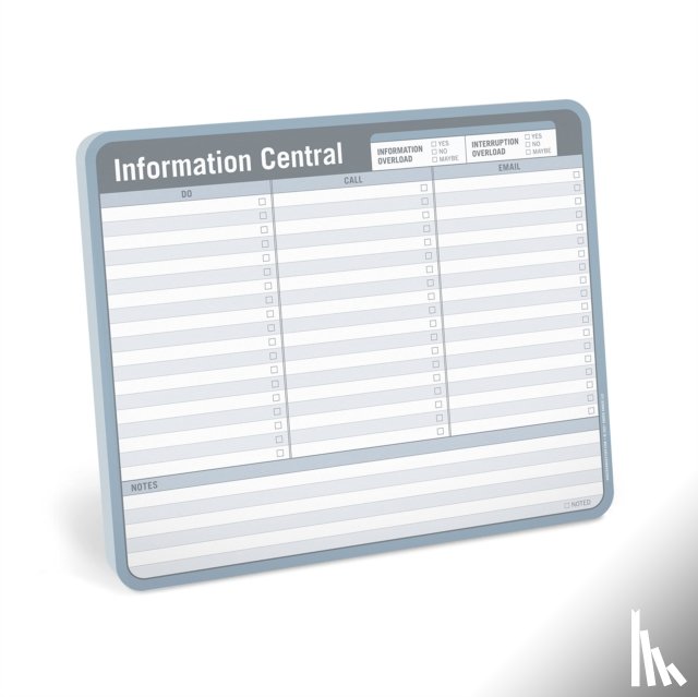  - Knock Knock Information Central Paper Mousepad (Blue/Gray)