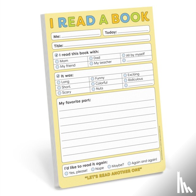 Knock Knock Kids - Knock Knock Kids I Read a Book Playtime Pads