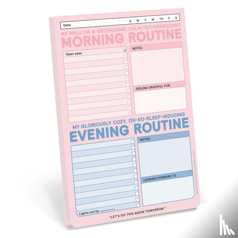 Knock Knock - Knock Knock AM/PM Routine Classic Pad (Pastel Version)