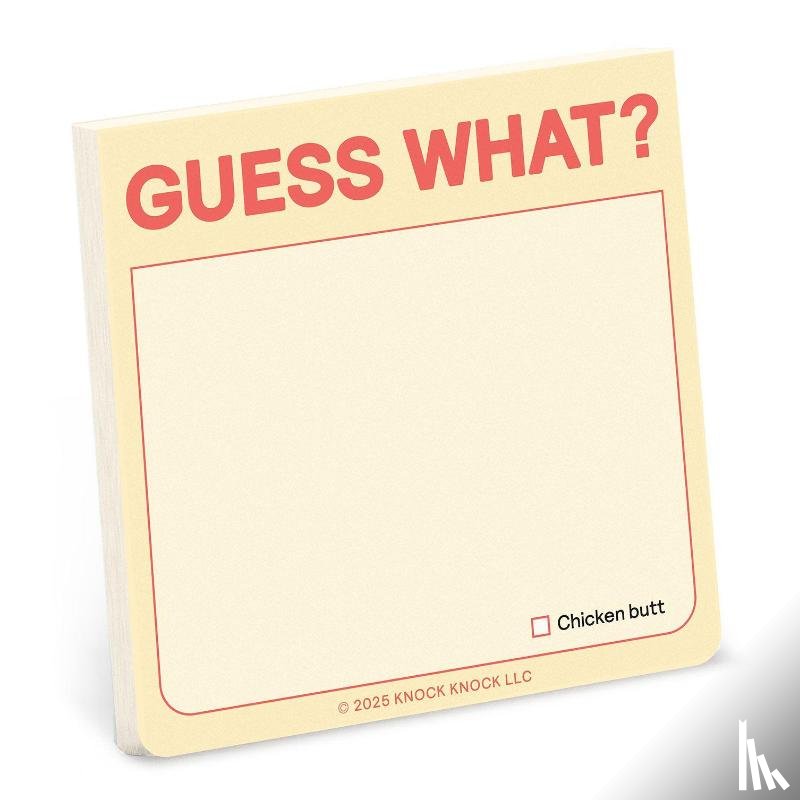 Knock Knock - Knock Knock Guess What? Sticky Note (Pastel Version)