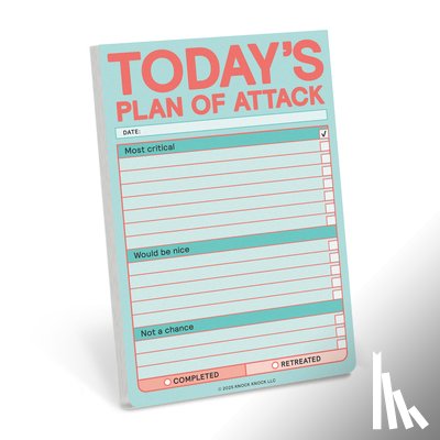 Knock Knock - Knock Knock Today’s Plan of Attack Great Big Stickies (Pastel Version)