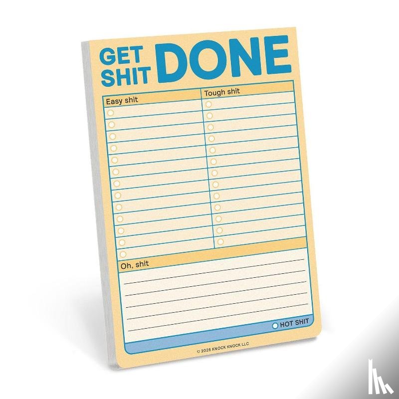 Knock Knock - Knock Knock Get Shit Done Great Big Stickies (Pastel Version)