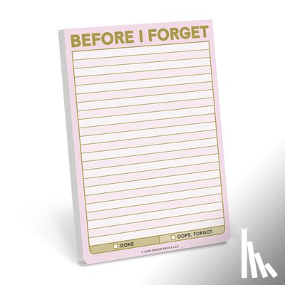 Knock Knock - Knock Knock Before I Forget Great Big Stickies