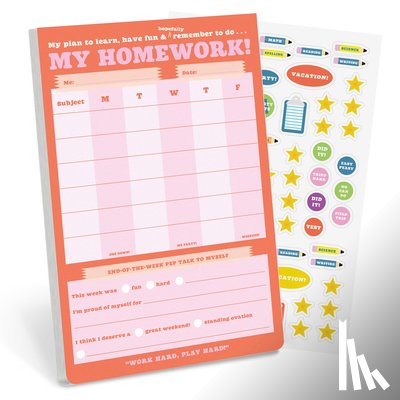 Knock Knock Kids - Knock Knock Kids Homework Stuff Can-Do Pads
