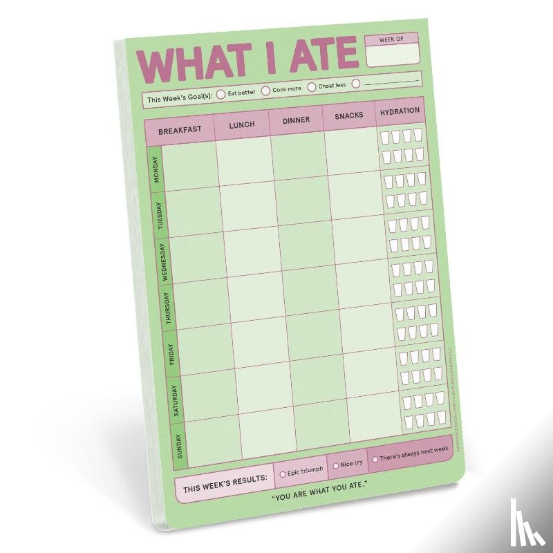 Knock Knock - Knock Knock What I Ate Pad (Pastel Version)