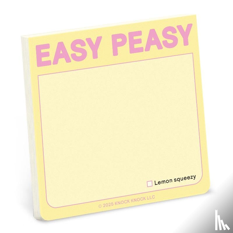 Knock Knock - Knock Knock Easy Peasy Sticky Note (Pastel Version)