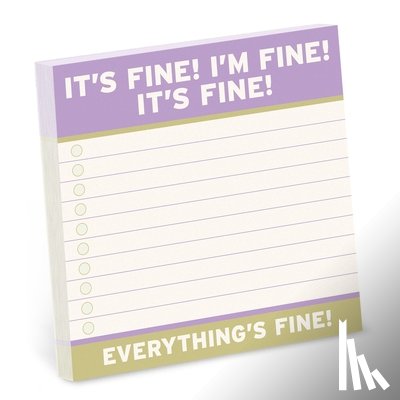 Knock Knock - Knock Knock It’s Fine Large Sticky Notes (4x4in)