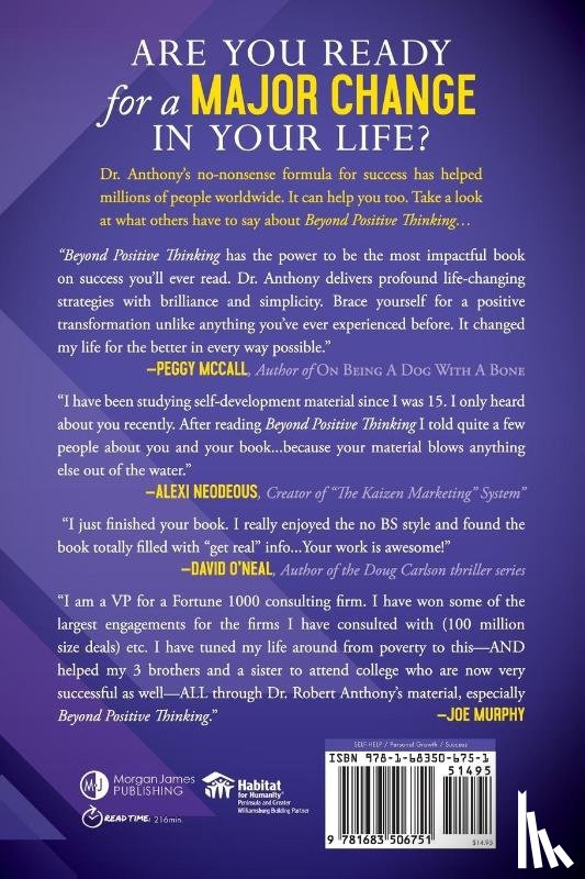Anthony, Dr. Robert - Beyond Positive Thinking 30th Anniversary Edition