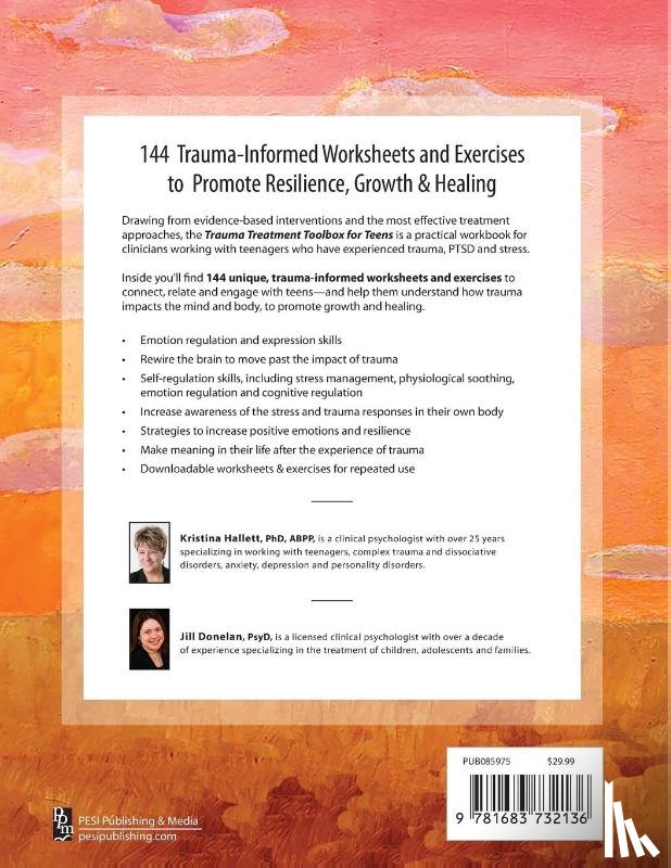 Kristina Hallett, Hallett, Jill Donelan, Donelan - Trauma Treatment Toolbox for Teens