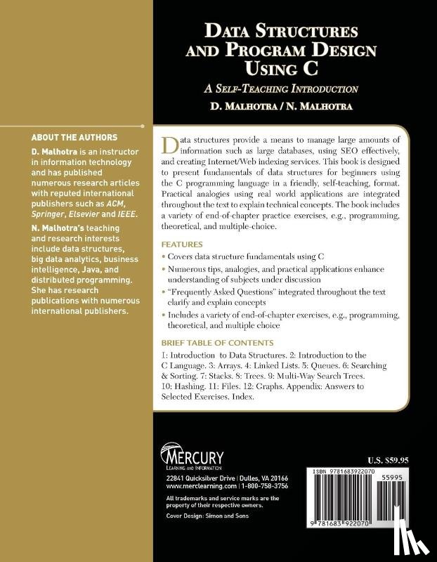 Malhotra, D - Data Structures and Program Design Using C