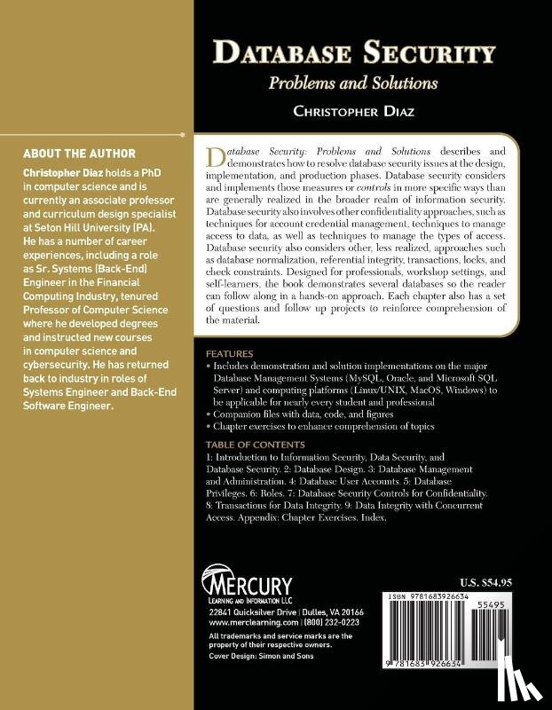 Diaz, Christopher - Database Security
