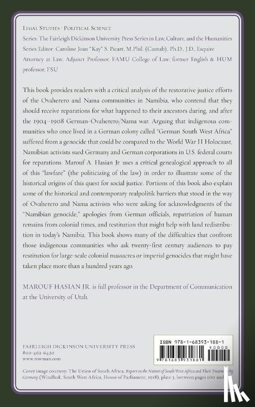 Hasian, Marouf A. - Lawfare and the Ovaherero and Nama Pursuit of Restorative Justice, 1918–2018