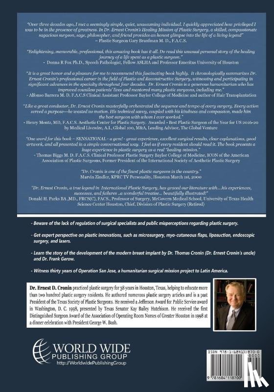 Cronin M D, Ernest D - The Healing Mission of Plastic Surgery