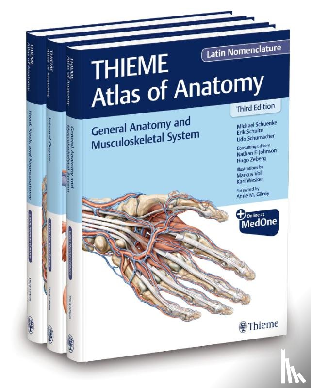 Schuenke, Michael, Schulte, Erik, Schumacher, Udo - THIEME Atlas of Anatomy, Latin Nomenclature, Three Volume Set, Third Edition
