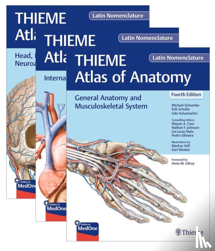 Schuenke, Michael, Schulte, Erik, Schumacher, Udo - THIEME Atlas of Anatomy, Latin Nomenclature, Three Volume Set, Fourth Edition