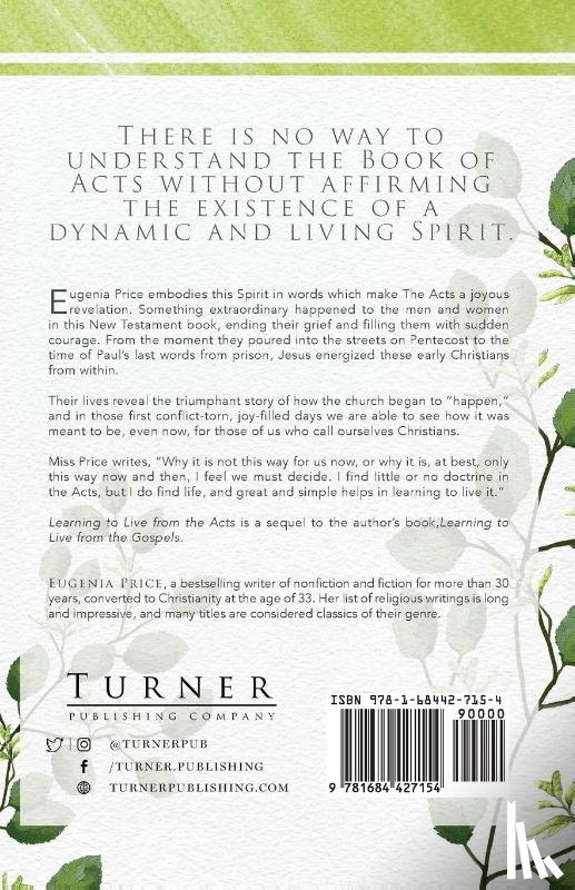 Price, Eugenia - Learning to Live From the Acts